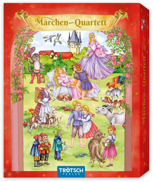 TRÖTSCH - Quartett Spiel Kartenspiel Märchen   Ab 3 Jahren