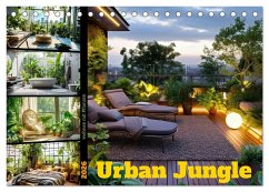 Cover Urban Jungle - wohnen mit Pflanzen (Tischkalender 2026 DIN A5 quer), CALVENDO Monatskalender