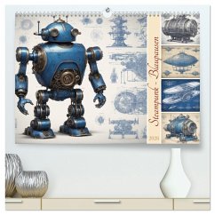 Steampunk - Blaupausen (hochwertiger Premium Wandkalender 2026 DIN A2 quer), Kunstdruck in Hochglanz Steampunk - Blaupausen (hochwertiger Premium Wandkalender 2026 DIN A2 quer), Kunstdruck in Hochglanz