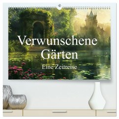 Verwunschene Gärten - Eine Zeitreise (hochwertiger Premium Wandkalender 2026 DIN A2 quer), Kunstdruck in Hochglanz