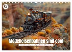 Modelleisenbahnen sind cool (Wandkalender 2026 DIN A3 quer), CALVENDO Monatskalender