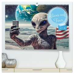 Aliens auf Tour (hochwertiger Premium Wandkalender 2026 DIN A2 quer), Kunstdruck in Hochglanz Aliens auf Tour (hochwertiger Premium Wandkalender 2026 DIN A2 quer), Kunstdruck in Hochglanz