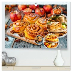 Cover Apfelkuchen satt - Köstliche Kunstwerke aus dem KI-Backofen (hochwertiger Premium Wandkalender 2026 DIN A2 quer), Kunstdruck in Hochglanz