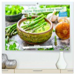 Cover Alles Spargel oder was?! - Gerichte rund um den Spargel (hochwertiger Premium Wandkalender 2026 DIN A2 quer), Kunstdruck in Hochglanz