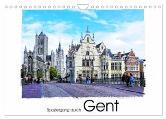 Spaziergang durch Gent (Wandkalender 2026 DIN A4 quer), CALVENDO Monatskalender