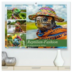 Reptilien-Fashion. Im Rampenlicht der Wildnis (hochwertiger Premium Wandkalender 2026 DIN A2 quer), Kunstdruck in Hochglanz
