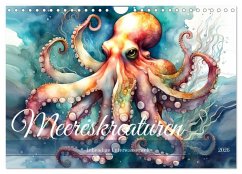 Meereskreaturen - Lebendige Unterwasserwelt (Wandkalender 2026 DIN A4 quer), CALVENDO Monatskalender