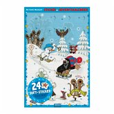 TRÖTSCH - Der kleine Maulwurf Adventskalender mit 24 Soft-Stickern Sticker Adventskalender   Ab 3 Jahren