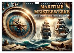 Cover Maritime Meisterwerke: Ein KI-Kalender für Seefahrerherzen (Wandkalender 2026 DIN A4 quer), CALVENDO Monatskalender