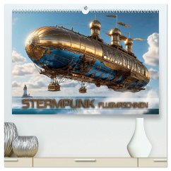 Steampunk Flugmaschinen (hochwertiger Premium Wandkalender 2026 DIN A2 quer), Kunstdruck in Hochglanz Steampunk Flugmaschinen (hochwertiger Premium Wandkalender 2026 DIN A2 quer), Kunstdruck in Hochglanz