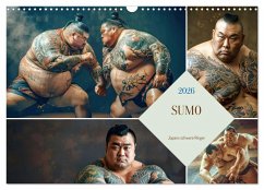 Sumo - Japans schwere Ringer (Wandkalender 2026 DIN A3 quer), CALVENDO Monatskalender