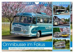 Omnibusse im Fokus (Wandkalender 2026 DIN A4 quer), CALVENDO Monatskalender