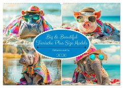 Cover Big & Beautiful. Tierische Plus Size Models. Elefanten und Co. (Wandkalender 2026 DIN A2 quer), CALVENDO Monatskalender