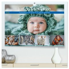 Cover Lustige Strick-Ideen (hochwertiger Premium Wandkalender 2026 DIN A2 quer), Kunstdruck in Hochglanz