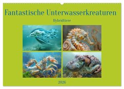 Cover Fantastische Unterwasserkreaturen - Hybridtiere (Wandkalender 2026 DIN A2 quer), CALVENDO Monatskalender