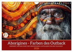 Cover Aborigines - Farben des Outback (Wandkalender 2026 DIN A4 quer), CALVENDO Monatskalender