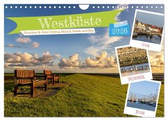 Westküste - Zwischen St. Peter Ording, Büsum und Elbe (Wandkalender 2026 DIN A4 quer), CALVENDO Monatskalender