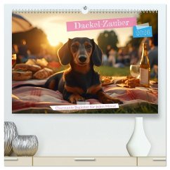 Cover Dackel Zauber - Charmante Begleiter für jeden Monat (hochwertiger Premium Wandkalender 2026 DIN A2 quer), Kunstdruck in Hochglanz
