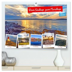 Vom Südkap zum Nordkap (hochwertiger Premium Wandkalender 2026 DIN A2 quer), Kunstdruck in Hochglanz