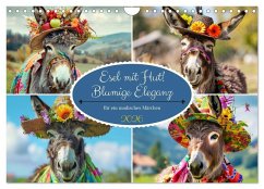 Esel mit Hut! Blumige Eleganz für ein modisches Märchen (Wandkalender 2026 DIN A4 quer), CALVENDO Monatskalender Esel mit Hut! Blumige Eleganz für ein modisches Märchen (Wandkalender 2026 DIN A4 quer), CALVENDO Monatskalender