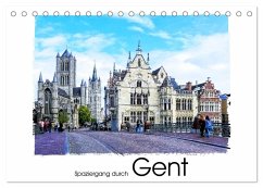 Spaziergang durch Gent (Tischkalender 2026 DIN A5 quer), CALVENDO Monatskalender