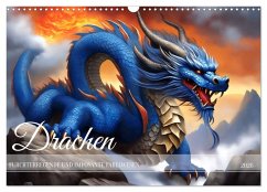 Drachen - Furchterregende und imposante Fabelwesen (Wandkalender 2026 DIN A3 quer), CALVENDO Monatskalender