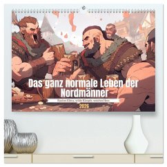 Cover Das ganz normale Leben der Nordmänner (hochwertiger Premium Wandkalender 2026 DIN A2 quer), Kunstdruck in Hochglanz