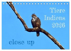 Cover Tiere Indiens close up (Tischkalender 2026 DIN A5 quer), CALVENDO Monatskalender