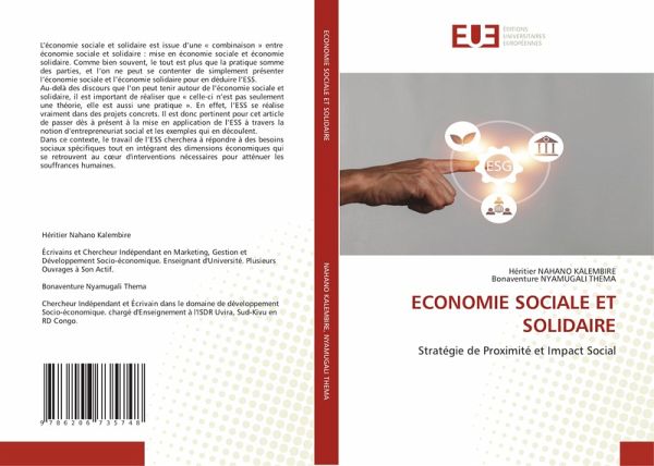 ECONOMIE SOCIALE ET SOLIDAIRE ECONOMIE SOCIALE ET SOLIDAIRE