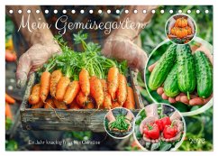 Cover Mein Gemüsegarten - Ein Jahr knackig frisches Gemüse (Tischkalender 2026 DIN A5 quer), CALVENDO Monatskalender