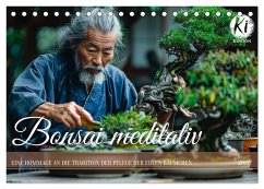 Bonsai meditativ (Tischkalender 2026 DIN A5 quer), CALVENDO Monatskalender Cover Bonsai meditativ (Tischkalender 2026 DIN A5 quer), CALVENDO Monatskalender