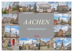 Aachen Impressionen (Tischkalender 2026 DIN A5 quer), CALVENDO Monatskalender