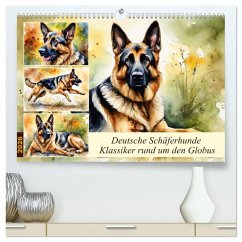 Cover Deutsche Schäferhunde - Klassiker rund um den Globus (hochwertiger Premium Wandkalender 2026 DIN A2 quer), Kunstdruck in Hochglanz