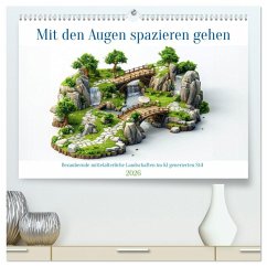 Mit den Augen spazieren gehen (hochwertiger Premium Wandkalender 2026 DIN A2 quer), Kunstdruck in Hochglanz