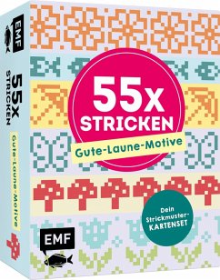 Cover 55 x stricken - Gute-Laune-Motive: Deine Strickmustersammlung als Kartenset