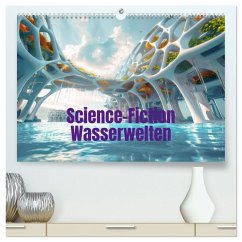 Science-Fiction Wasserwelten (hochwertiger Premium Wandkalender 2026 DIN A2 quer), Kunstdruck in Hochglanz