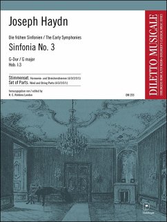 Sinfonie G-Dur Nr.3 Hob.I:3 für Orchester Stimmensatz (Streicher 4-3-2-2-1)