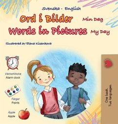 Cover Words in Pictures - My Day (Swedish English Bilingual Children's Book)