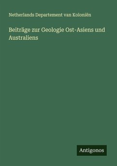 Cover Beiträge zur Geologie Ost-Asiens und Australiens