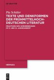 Texte und Denkformen der frühmittelhochdeutschen Literatur Texte und Denkformen der frühmittelhochdeutschen Literatur