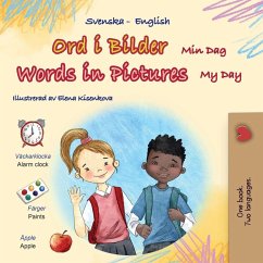 Cover Words in Pictures - My Day (Swedish English Bilingual Children's Book)