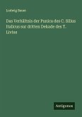 Das Verhältnis der Punica des C. Silius Italicus sur dritten Dekade des T. Livius