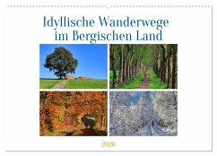 Cover Idyllische Wanderwege im Bergischen Land (Wandkalender 2026 DIN A2 quer), CALVENDO Monatskalender