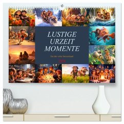 Lustige Urzeit Momente - Ein Jahr voller Steinzeitspaß (hochwertiger Premium Wandkalender 2026 DIN A2 quer), Kunstdruck in Hochglanz