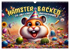 Cover Hamsterbacken: Ein Jahr voller Überraschungen (Wandkalender 2026 DIN A3 quer), CALVENDO Monatskalender