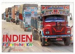 Indien Farbenfrohe LKW (Wandkalender 2026 DIN A3 quer), CALVENDO Monatskalender