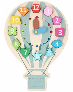 Cover Lernuhr HEIßLUFTBALLON aus Holz