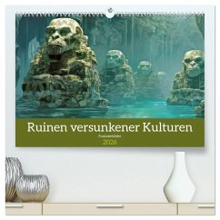 Ruinen versunkener Kulturen - Fantasiebilder (hochwertiger Premium Wandkalender 2026 DIN A2 quer), Kunstdruck in Hochglanz