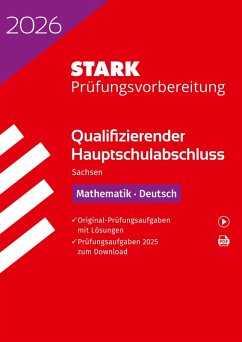 Cover STARK Mathematik, Deutsch - Qualifizierender Hauptschulabschluss 2026 Sachsen - Prüfungsvorbereitung