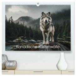 Kanadische Küstenwölfe (hochwertiger Premium Wandkalender 2026 DIN A2 quer), Kunstdruck in Hochglanz Kanadische Küstenwölfe (hochwertiger Premium Wandkalender 2026 DIN A2 quer), Kunstdruck in Hochglanz